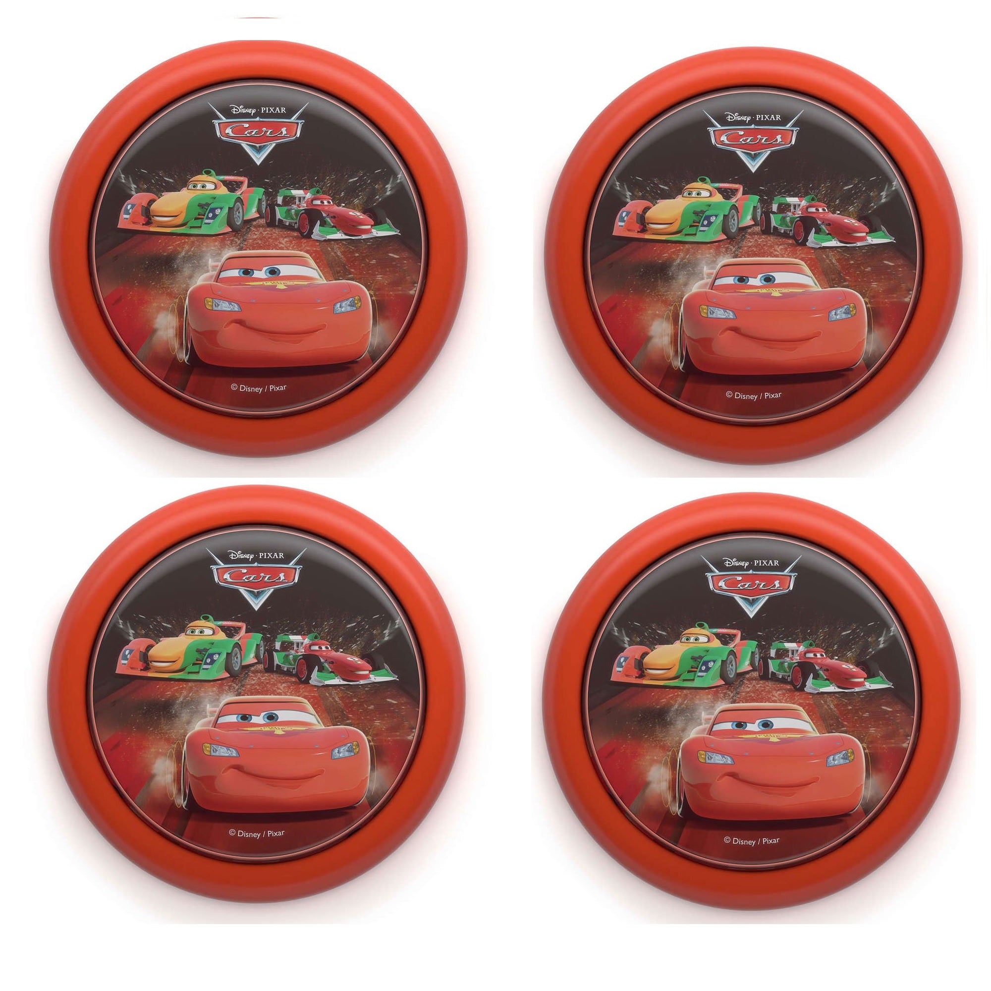 Philips Pixar Cars McQueen Battery Powered Push Touch Night Light (4 Pack)