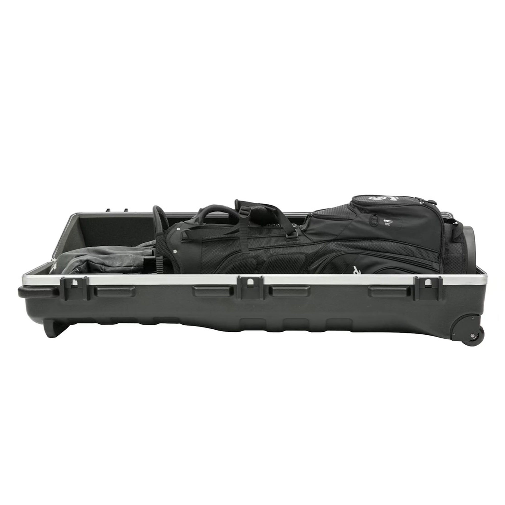 SKB Cases ATA Deluxe Standard Medium Hard Plastic Wheeled Golf Bag Travel Case