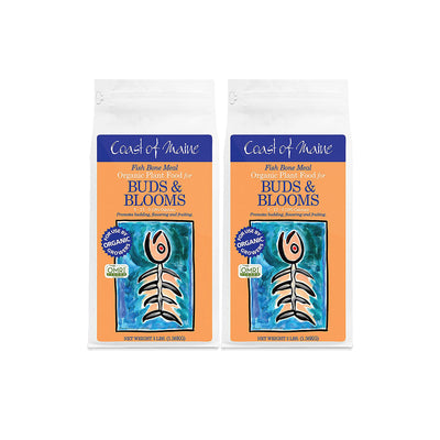 Coast of Maine Fish Bone Meal Pack Organic Potting Soil, 3 Pound Bag (2 Pack)