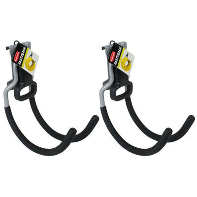 Rubbermaid Fast Track Wall Mounted Garage/Garden Storage Utility Hook (2 Pack)