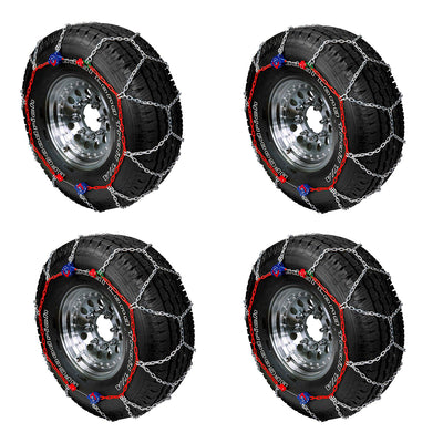 Auto-Trac Series 2300 Pickup Truck/SUV Traction Snow Tire Chains, 4 Pack - VMInnovations