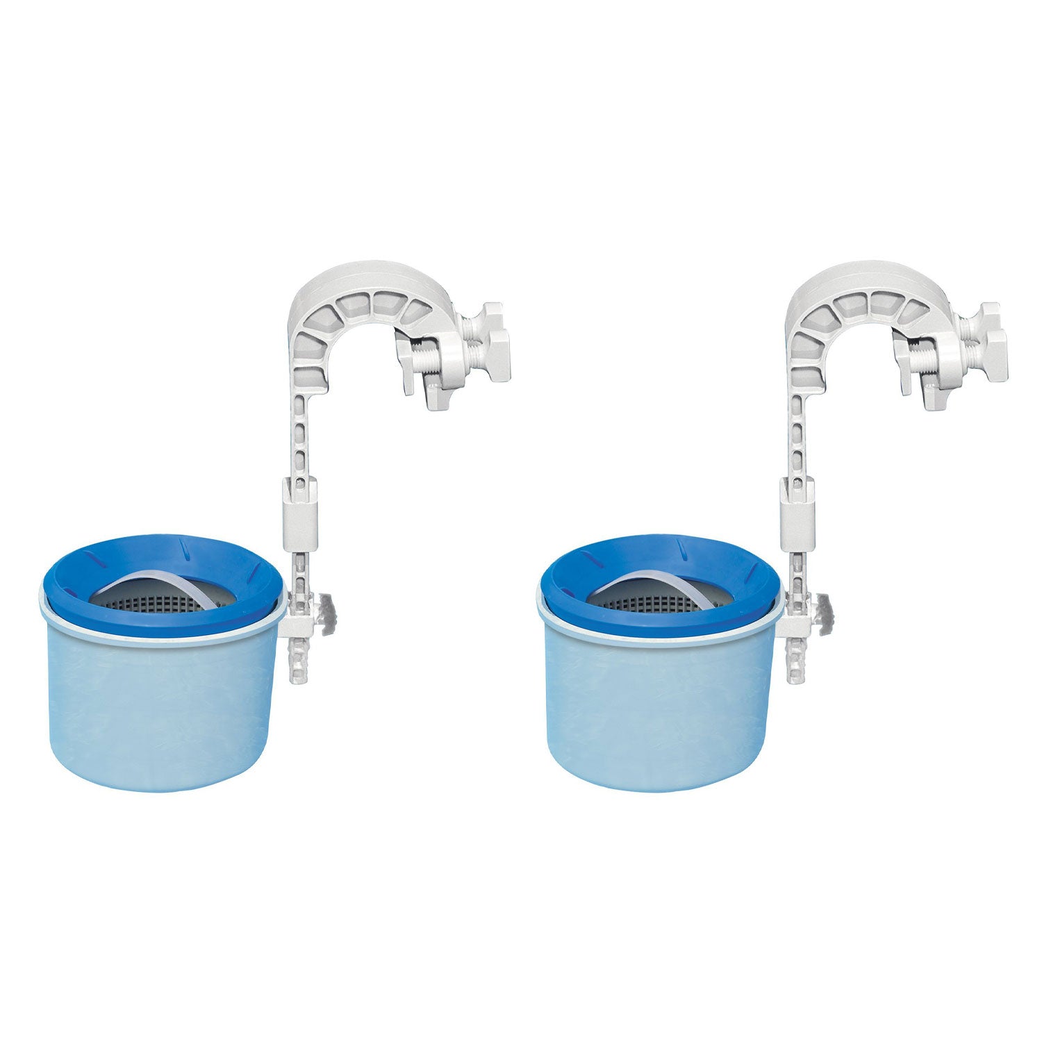 Intex Deluxe Wall Mounted Pool Surface Auto Skimmer with Strainer Basket, 2 pack - VMInnovations