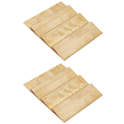 Rev-A-Shelf 4SDI-24 22" 3-Tier Wood Spice Drawer Organizer Insert, Maple(2 Pack)