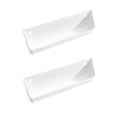 Rev-A-Shelf 6572-14-11-52 14" Sink Front Tip-Out Accessory Trays, White (2 Pack)