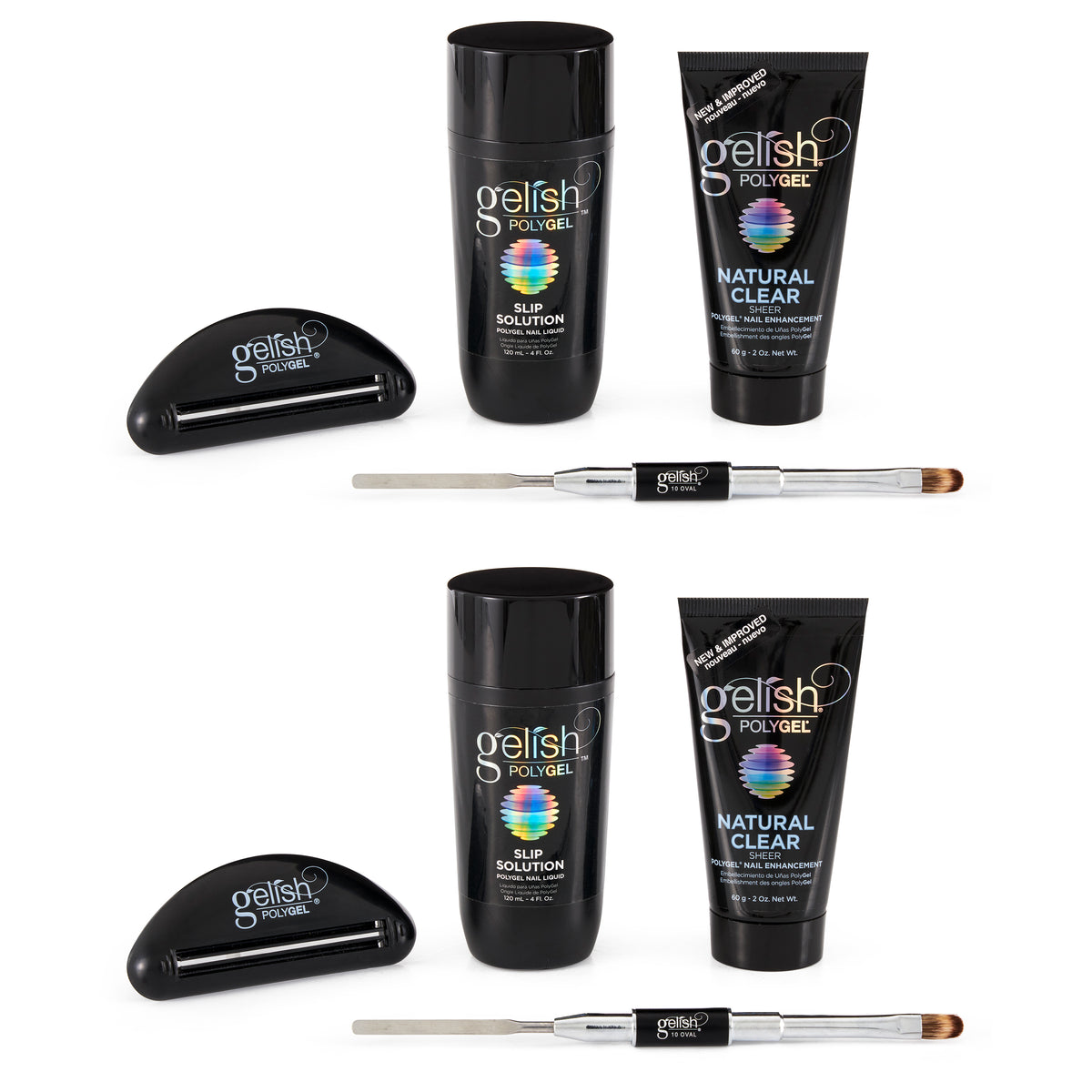 Gelish PolyGel Professional Nail Technician Gel Polish All-in-One Kit (2 Pack)