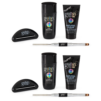 Gelish PolyGel Professional Nail Technician Gel Polish All-in-One Kit (2 Pack)