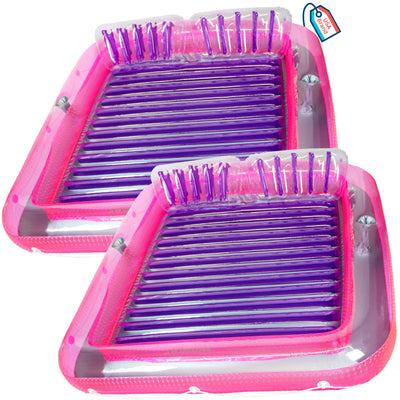 Swimline Original XL Suntan Tub Outdoor Water Lounge Float, Pink/Purple (2 Pack)