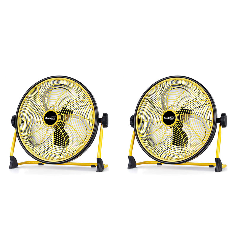 Geek Aire CF2 Outdoor Floor Fan 16 Inch Variable Speed Rechargeable (2 Pack)