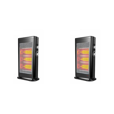 Geek Heat HQ28-15M Infrared & Convection Electric Portable Space Heater (2 Pack)