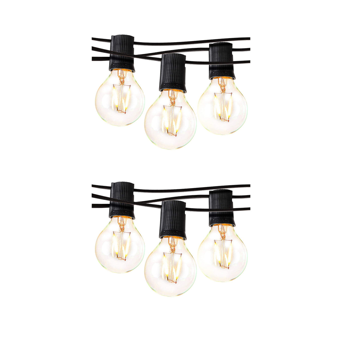 Brightech Waterproof LED Outdoor 26 Feet String Patio Globe Lights  (2 Pack)