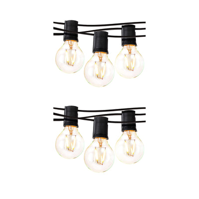 Brightech Waterproof LED Outdoor 26 Feet String Patio Globe Lights  (2 Pack)