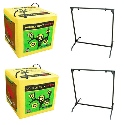 Morrell 450 FPS 4 Sided Cube Field Point Archery Bag w/ Target Stand (2 Pack)