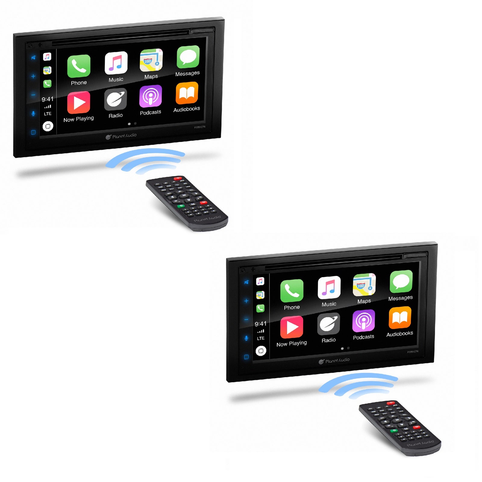 Planet Audio P9950CPA 2 DIN 6.75" Screen Bluetooth USB Car Receiver (2 Pack) - VMInnovations