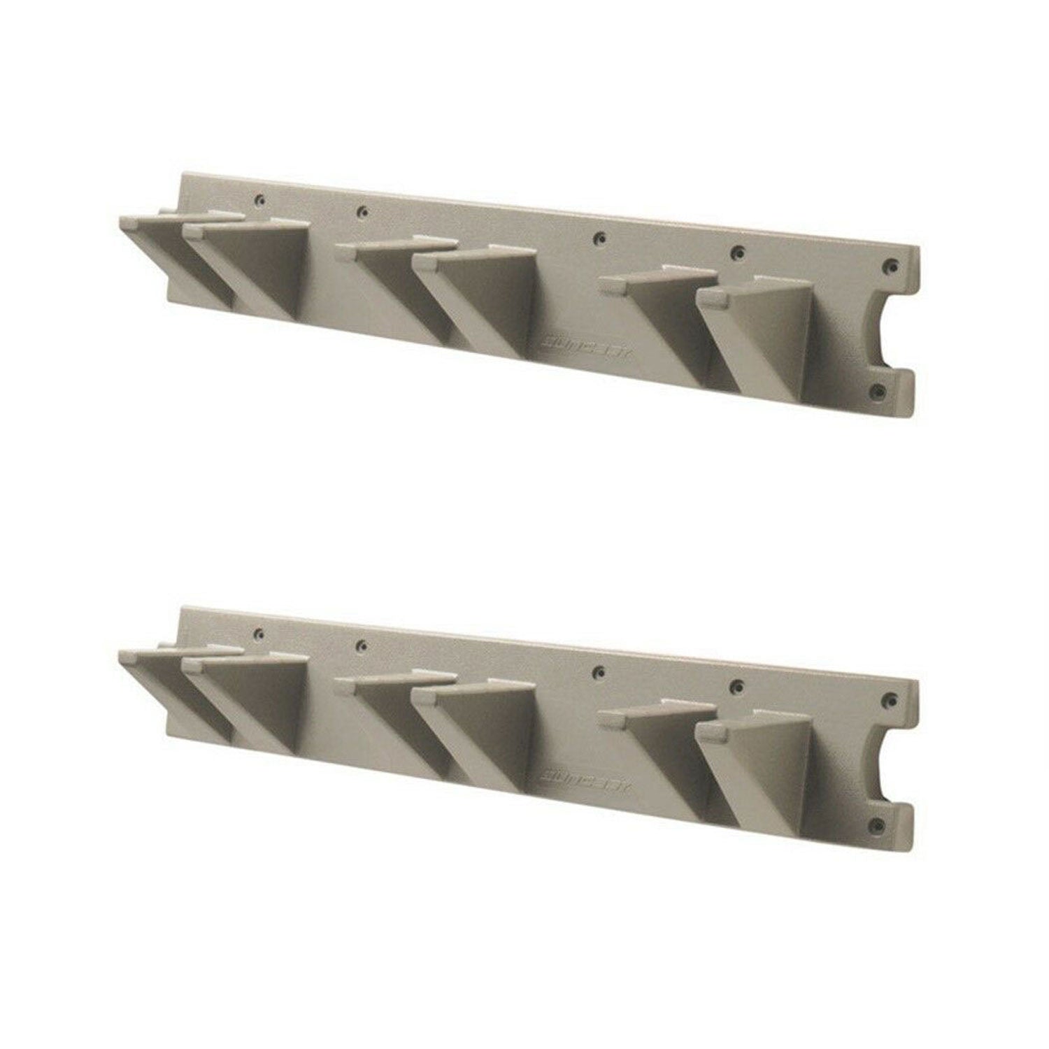 Suncast 2 Foot Wall Mount Long Handled Garden Tool Hanger Organizer (2 pack) - VMInnovations