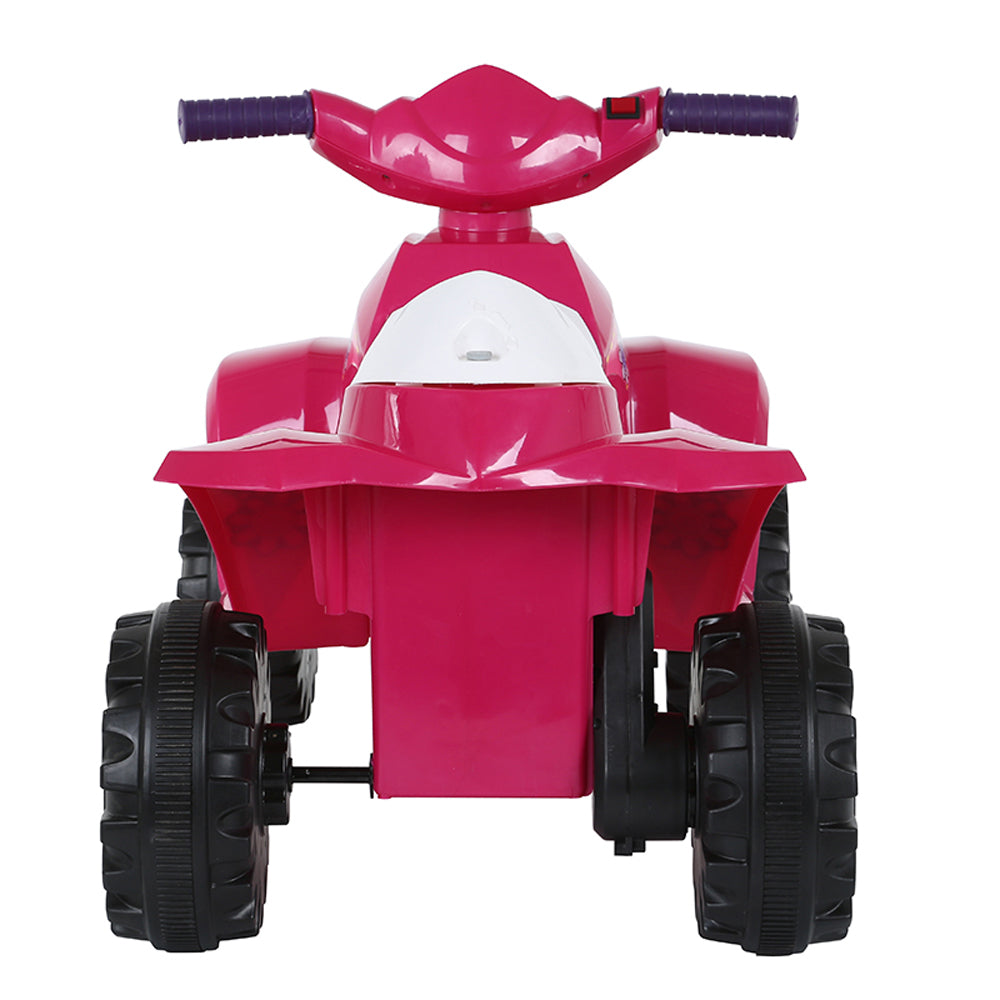 Rollplay 6V Battery Powered Toddler Kids Mini Quad Ride-on, Flower Pink (Used)