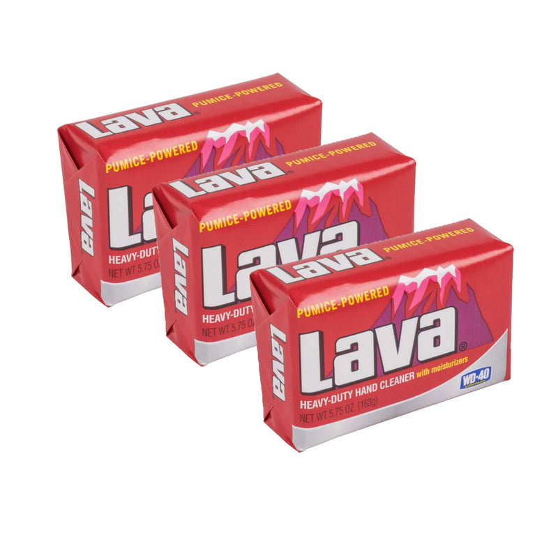 Lava 10185 Pumice Hand Cleaning and Moisturizing Bar Soap 5.75 Ounces (3 Pack) - VMInnovations