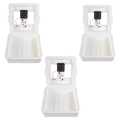 Little Giant 9300 Digital LCD Still Air Incubator for 41 Eggs, White (3 Pack) - VMInnovations