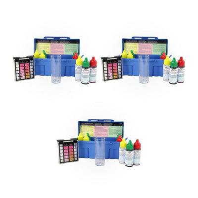 Taylor K-1004 Safety Plus Swimming Pool Chlorine Bromine Test Kit (3 Pack) - VMInnovations