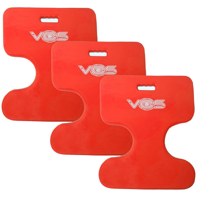 Vos Oasis Water Saddle Pool Float Seat for Adults & Kids, Coral Orange (3 Pack) - VMInnovations