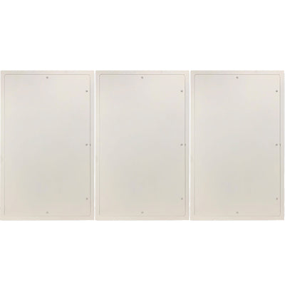 Acudor 36 x 24 Inch Universal Flush Mount Access Panel Door, White (3 Pack)