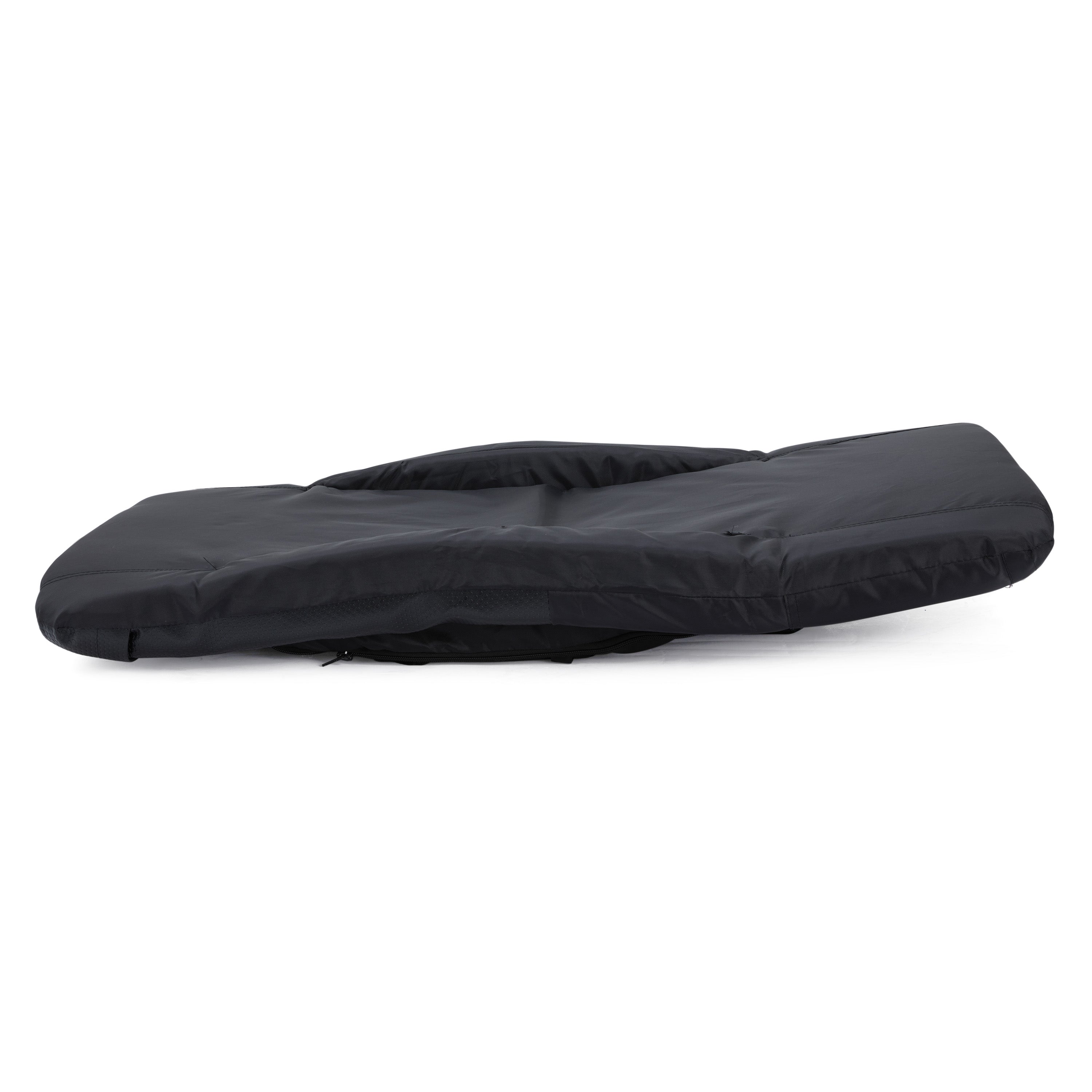 Jomeed 25 Inch Comfortable Padded Reclining Stadium Seat with Pockets, Black - VMInnovations