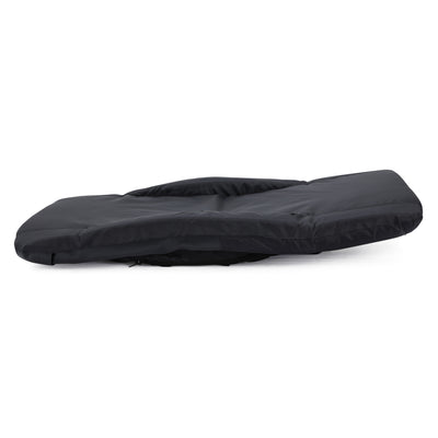 Jomeed 25 Inch Comfortable Padded Reclining Stadium Seat with Pockets, Black - VMInnovations