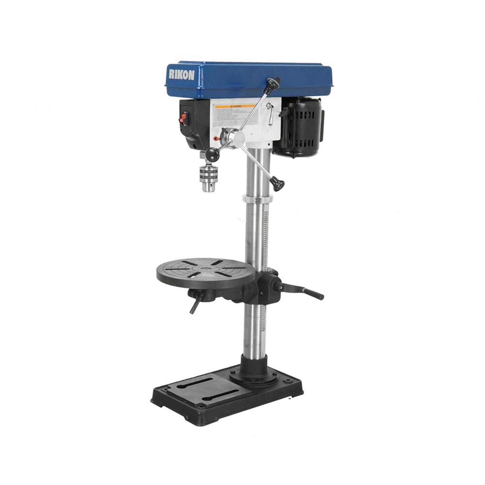 RIKON 13 Inch 7.5 Amp Benchtop Drill Press with Cast Iron Table, Blue(For Parts)