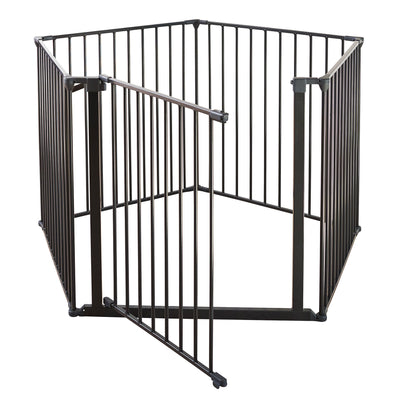 Pet Design Pet Flex System XXL Wall Mounted At Home Dog Gate, Black (Open Box)