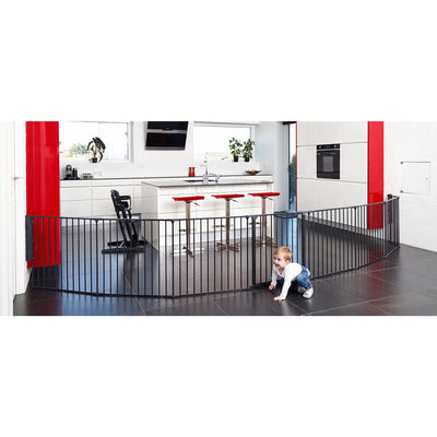 Pet Design Pet Flex System XXL Wall Mounted At Home Dog Gate, Black (Used) - VMInnovations