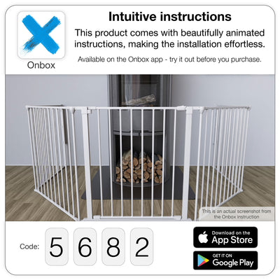 Pet Design Pet Flex System XXL Wall Mounted At Home Dog Gate, Black (Open Box) - VMInnovations