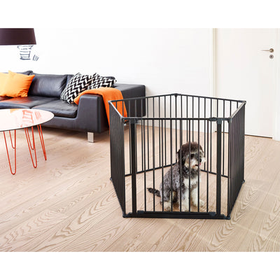 Pet Design Pet Flex System XXL Wall Mounted At Home Dog Gate, Black (Used) - VMInnovations