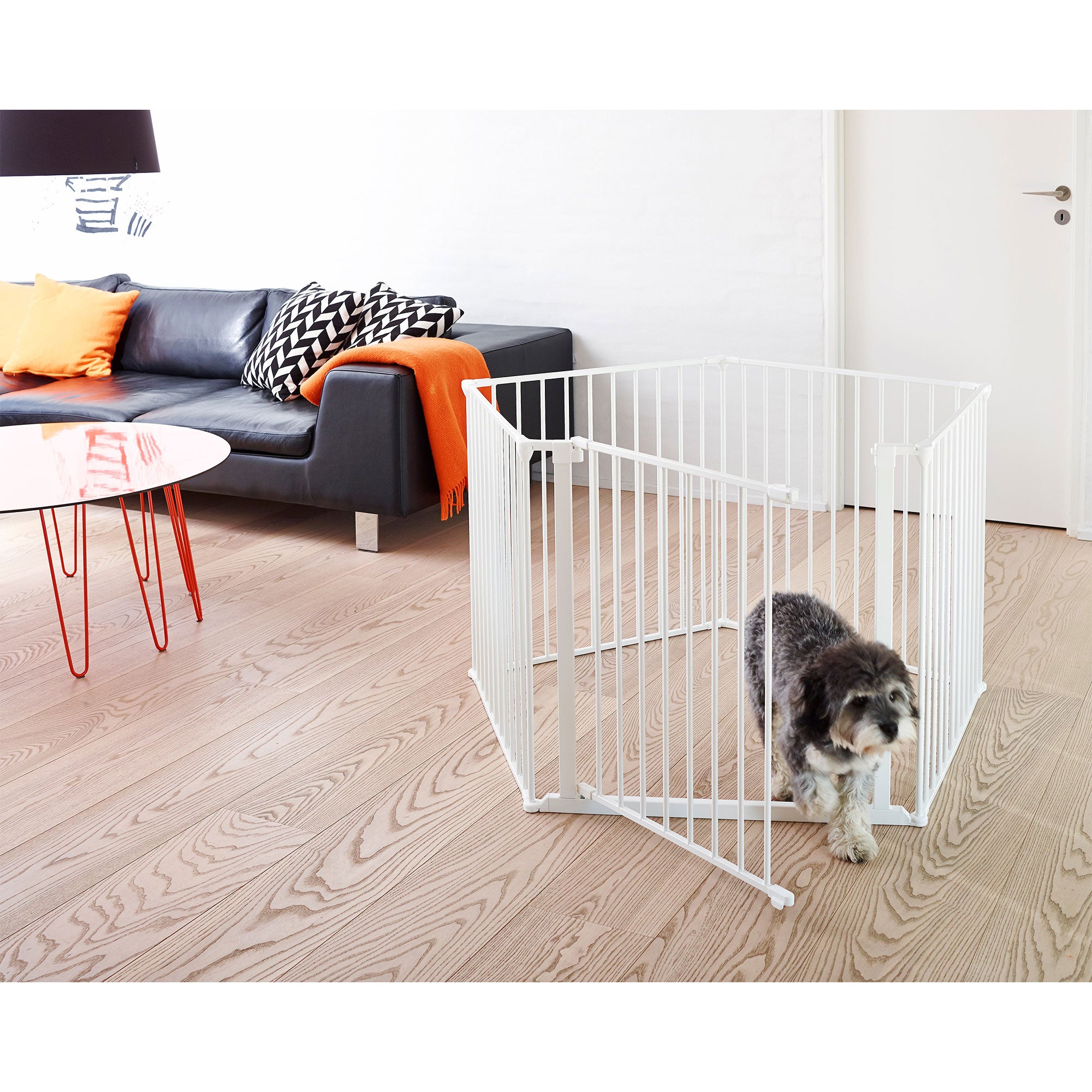 Scandinavian Pet Flex System XXL Wall Mounted Dog Gate, White (For Parts) - VMInnovations