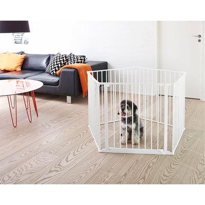 Scandinavian Pet Flex System XXL Wall Mounted Dog Gate, White (For Parts) - VMInnovations