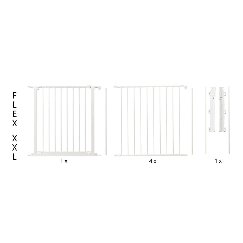 Scandinavian Pet Flex System XXL Wall Mounted Dog Gate, White (For Parts)