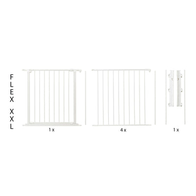 Scandinavian Pet Flex System XXL Wall Mounted Dog Gate, White (For Parts) - VMInnovations