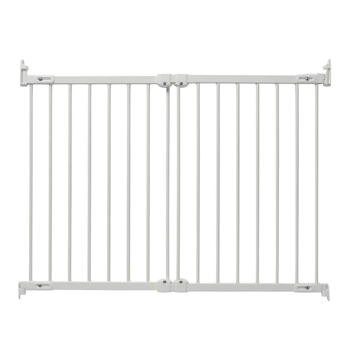Scandinavian Pet FlexiFit Metal Adjustable 42 Inch Wall Mount Safety Gate, White - VMInnovations