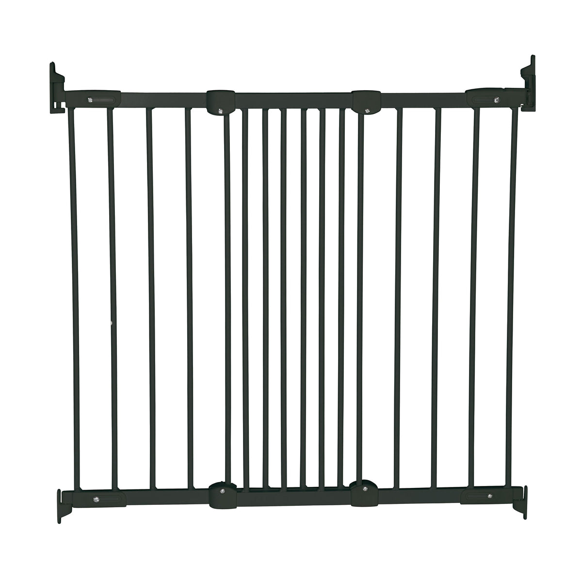 Scandinavian Pet FlexiFit Metal Adjustable 42 Inch Wall Mount Safety Gate, Black - VMInnovations
