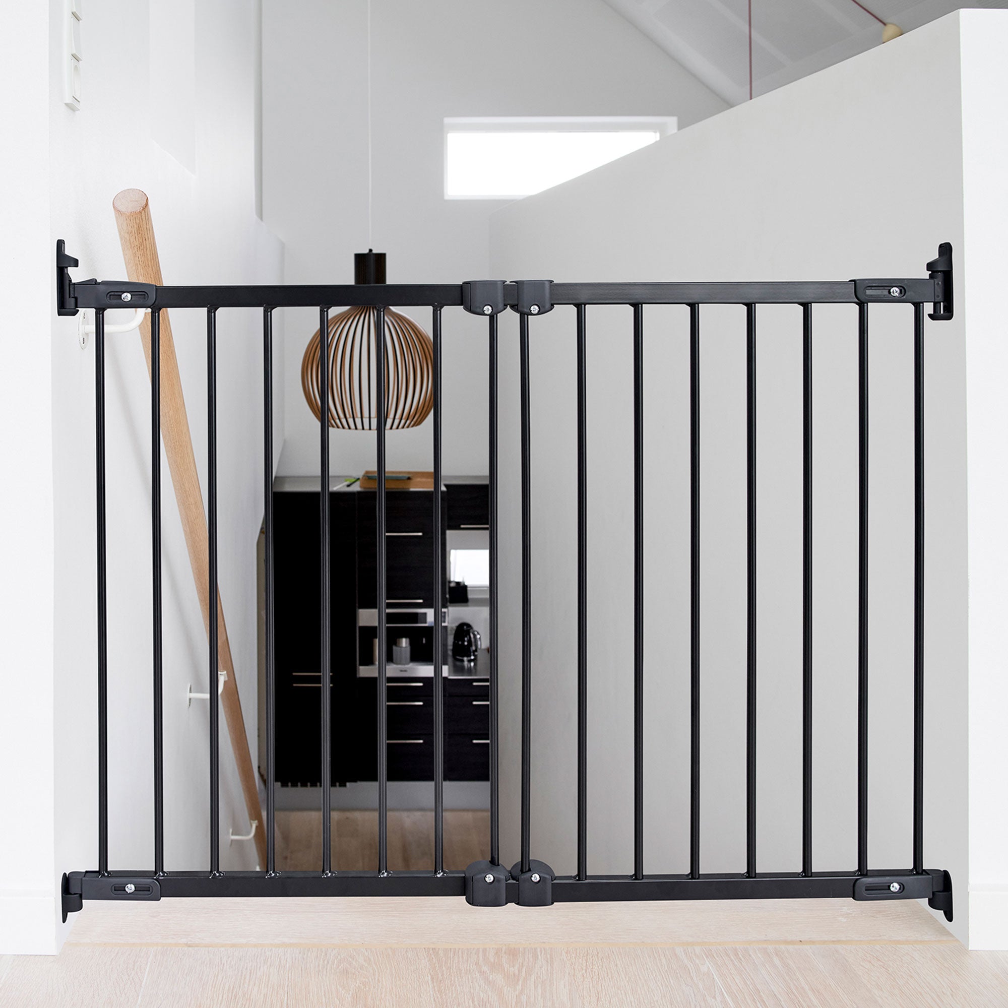 Scandinavian Pet FlexiFit Metal 42 Inch Wall Mount Safety Gate, Black (Open Box) - VMInnovations