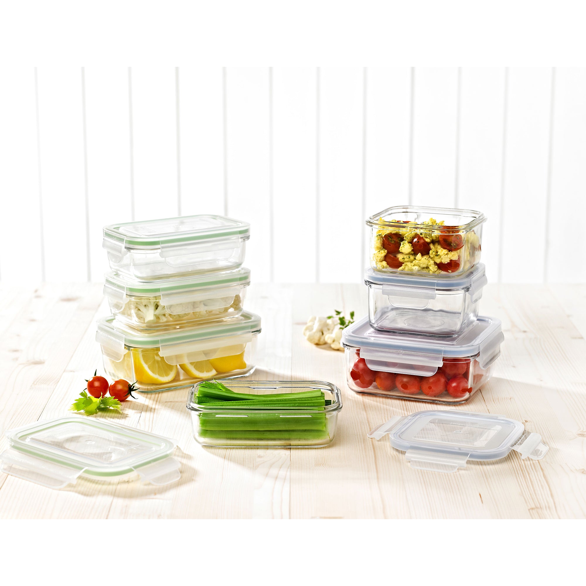 Glasslock 14 Piece Oven & Microwave Safe Glass Food Storage & Bakeware Set(Used) - VMInnovations