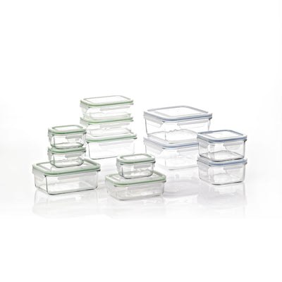 Glasslock 24 Pc Oven & Microwave Safe Glass Food Storage and Bakeware (Open Box) - VMInnovations