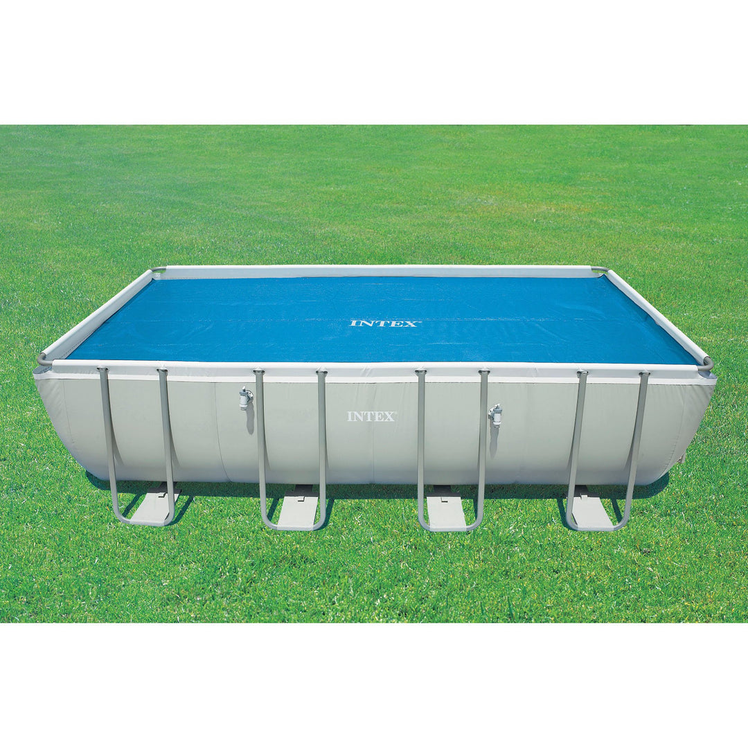 INTEX Ultra 18'x 9'x52" Ultra XTR Rectangular Frame Swimming Pool & Solar Cover
