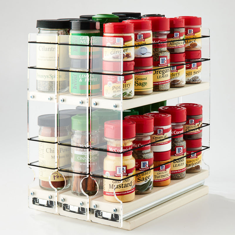 Vertical Spice 10.60x6.90x10.75 In Spice Organizing Drawer w/ 2 Tiers (Open Box)