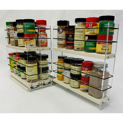 Vertical Spice 10.60x6.90x10.75 In Spice Organizing Drawer w/ 2 Tiers (Open Box)