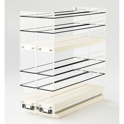Vertical Spice Tier Sliding Spice Rack Organizer for Standard Spice Jars (Used) - VMInnovations