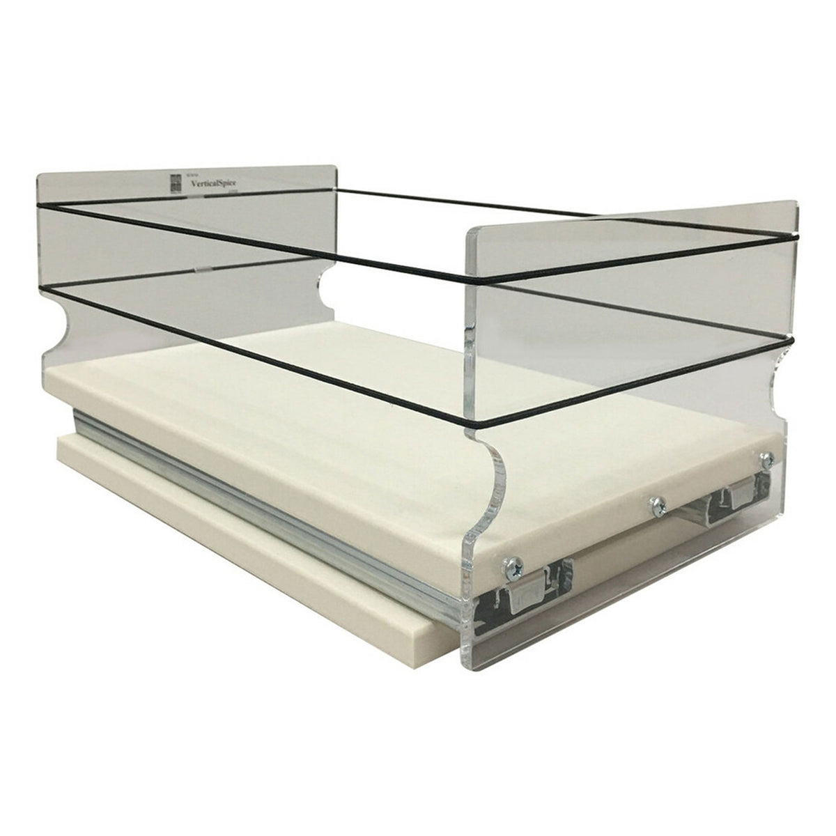 Vertical Spice 10.6" x 6.9" x 5" Cabinet/Pantry Spice Organizer Drawer, Cream - VMInnovations
