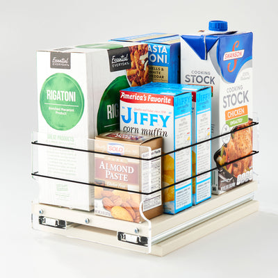 Vertical Spice 10.6" x 6.9" x 5" Cabinet/Pantry Spice Organizer Drawer, Cream - VMInnovations