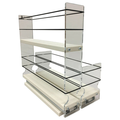 Vertical Spice Dual Tier 3 Drawer Spice Rack & Storage Organizer (Open Box)