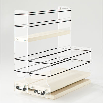 Vertical Spice Dual Tier 3 Drawer Spice Rack & Storage Organizer (Open Box)
