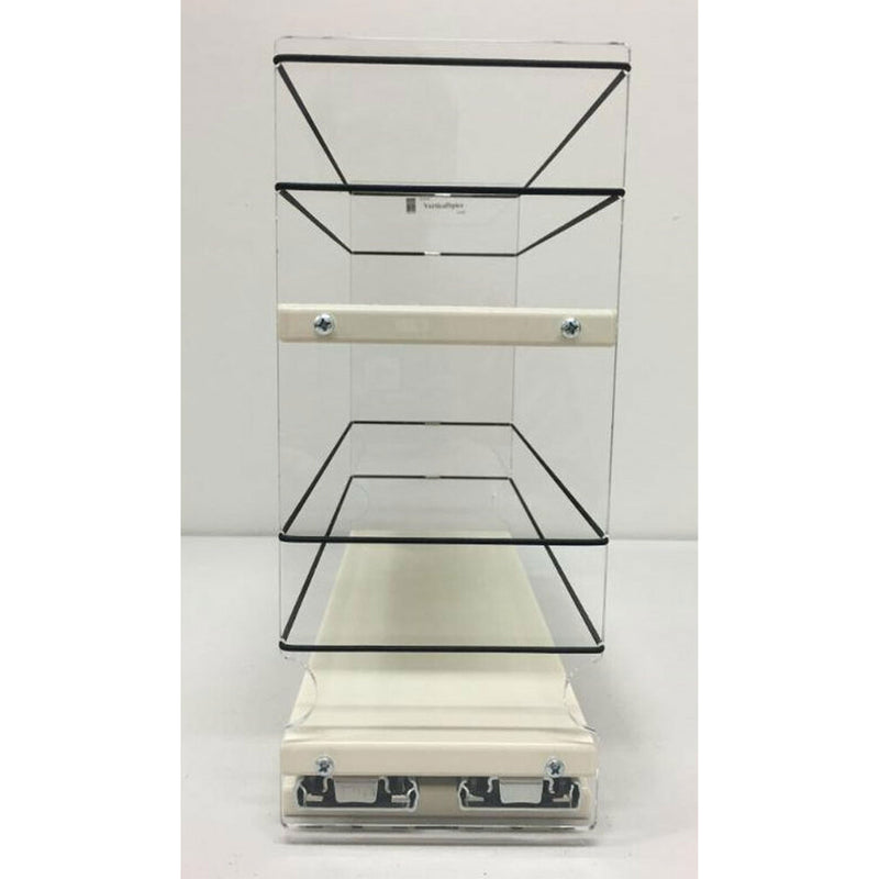 Vertical Spice 10.6" x 4.6" x 10.75" Cabinet Mount 2-Tier Spice Drawer, Single