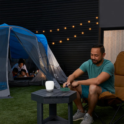 Outbound 8 Person 3 Season Easy Up Camping Dome Tent with Rainfly & Porch, Blue - VMInnovations